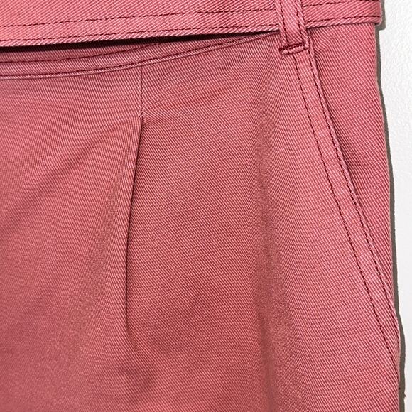 Boden Bude Trousers Size 6R Tie Waist Straight Leg Pleated Stretch Pink Preppy - Picture 6 of 10